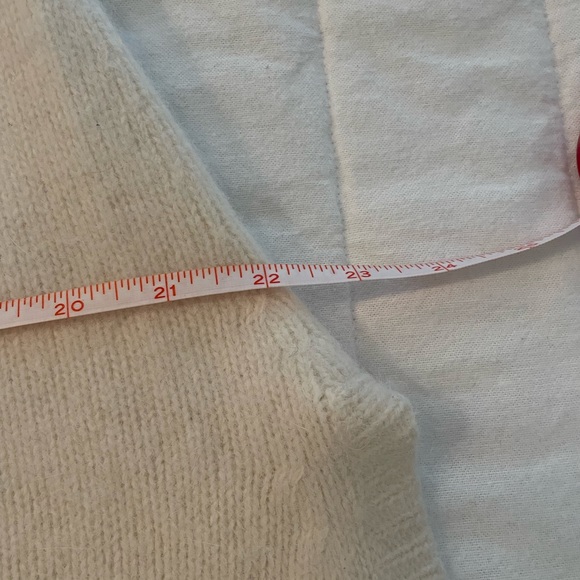 Angora Cream Poncho - Picture 3 of 9